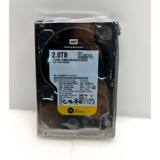 WD WD2000FYYZ-01UL1B1 Enterprise-Class 2.0TB 7200RPM SATA 64MB