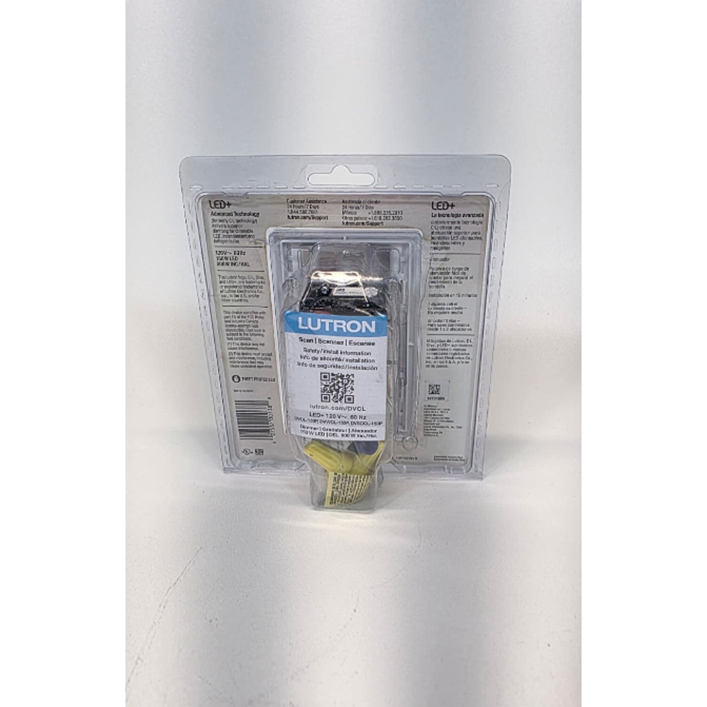 Lutron Diva LED+ Dimmer Switch DVCL-153PH-BL Single-Pole/3 Way - White