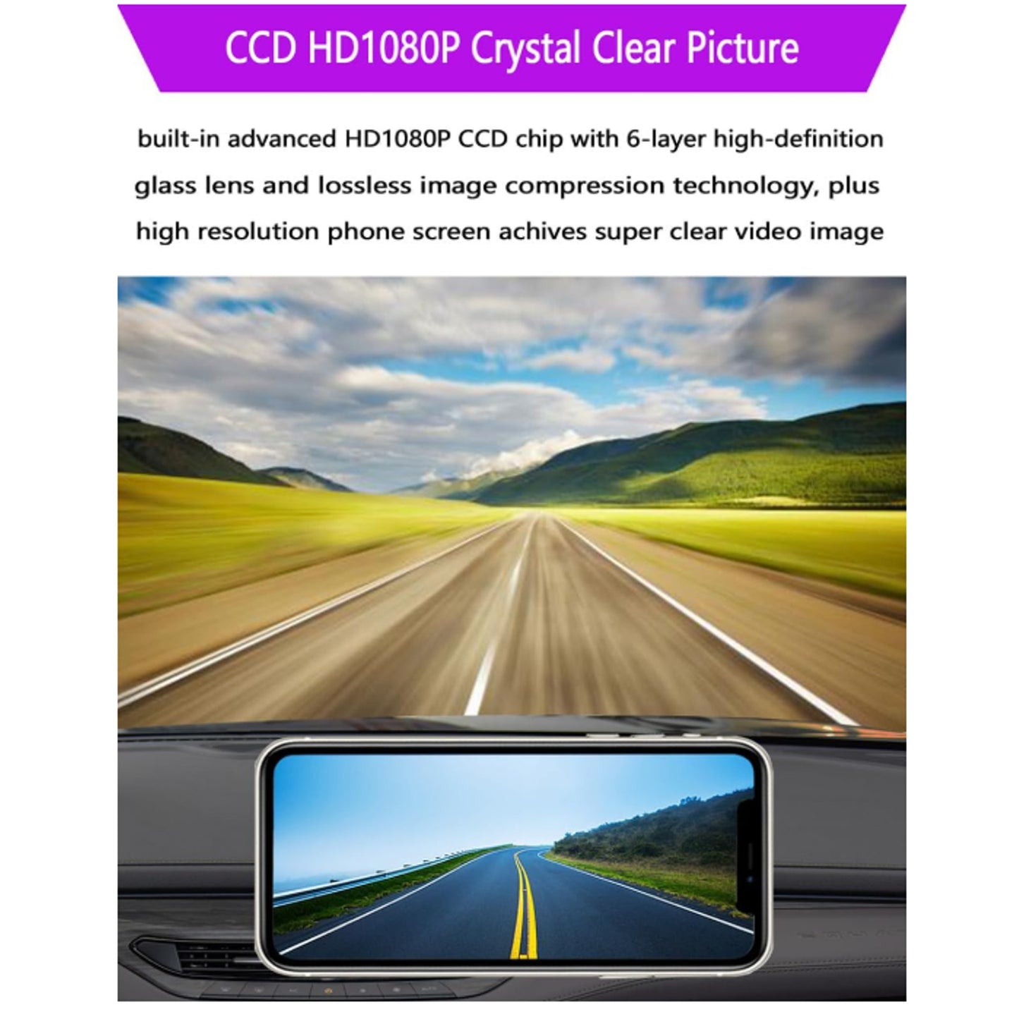 Wifi Backup Camera, Strong 5G WiFi HD1080P Clear Picture, Wide Angle Rear...