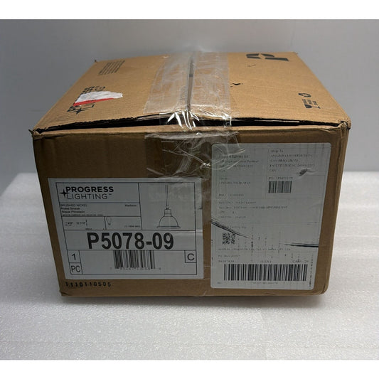 Progress Lighting P5078-09 Madison 1-Light 8" Mini Pendant - Brushed Nickel