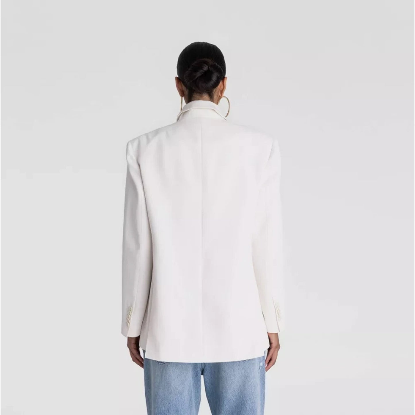 KBB by Kahlana The David Blazer Cream Color & Double Breasted - Size L - 14