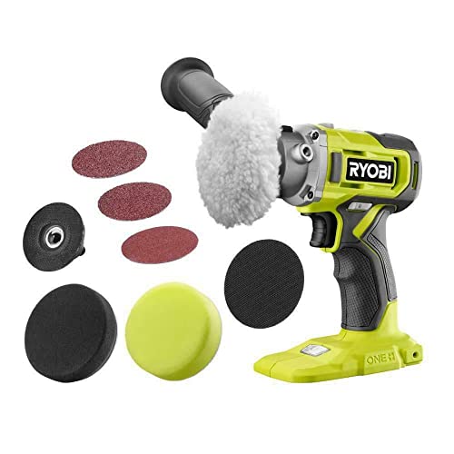 RYOBI ONE 18V Cordless 3 in. Variable Speed Detail Polisher/Sander Tool Only PBF102B PBF102B
